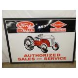 75X51 EMB. FORD TRACTOR DEALER SIGN