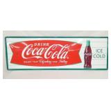 53X18 EMB. COKE FISHTAIL REPLICA SIGN