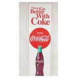 18X53 EMB. BETTER W/COKE VERTICAL SIGN