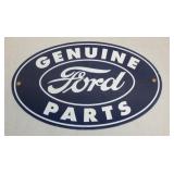 12X8 PORC. GENIUNE FORD PARTS REPLICA SIGN 