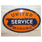 17X11 PORC. SERVICE MOTORS SIGN
