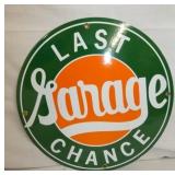 12IN PORC. GARAGE CHANCE SIGN