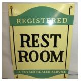 9X12 PORC. RESTROOM SIGN