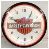 20IN. Harley Davidson NEON CLOCK