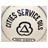 VIEW 2 CLOSEUP PORC. CITIES SERVICE SIGN