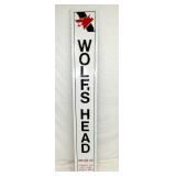 EMB. VERTICAL WOLFS HEAD 12X82