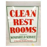 PORC. DS SINCLAIR CLEAN REST ROOMS