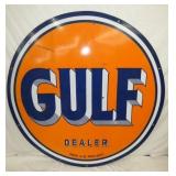 PORC. 5 1/2FT. GULF DEALER SIGN