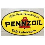 PORC. DS PENNZOIL LUBRICATION SIGN