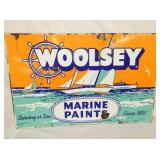 PORC. WOOLSEY MARINE PAINT SIGN