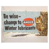 61X35 EARLY AMOCO WISE OLD OWL