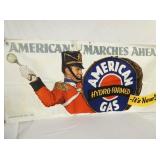 RARE 77X37 EARLY AMERICAN BANNER