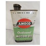 AMOCO OUTBOARD MOTOR OIL CAN