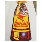 VIEW 3 CLOSEUP 44X12 LIME COLA SIGN