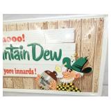 VIEW 2 35X17 EMB. MT. DEW SELF FRAMED