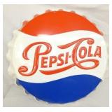 EMB. PEPSI COLA CAP SIGN