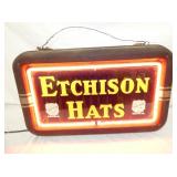 22X14 ETCHISON HATS NEON SIGN