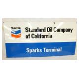 PORC. CHEVRON SPARKS TERMINAL SIGN