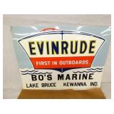 OLD STOCK EVINRUDE MARINE SIGN