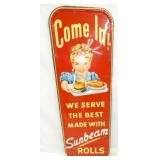 VERTICAL COME IN SUNBEAM SIGN 1952