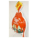 VIEW 4 BUBBLE SIGN, DIE CUT PORC.