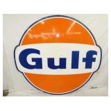6FT. 1965 PORC. GULF BOWTIE SIGN