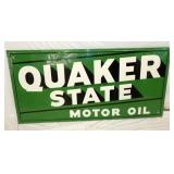 EMB. QUAKER STATE OIL SIGN