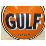 VIEW 2 CLOSEUP GULF DEALER SIGN