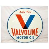 30IN 1960 VALVOINE OIL SIGN