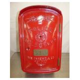 CAST POLICE TELEGRAPH BOX