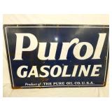 PORC. DS PUROL GASOLINE SIGN