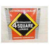 PORC. 4 SQUARE LUMBER DS SIGN