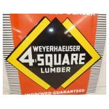 VIEW 4 PORC. 4 SQUARE LUBER SIGN