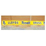 11PC. PORC. REXALL STORE SIGN