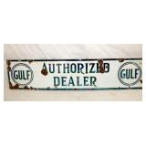 PORC. GULF AUTHORIZED DEALER SIGN