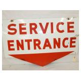 PORC. SERVICE ENTRANCE FORD ARROW SIGN