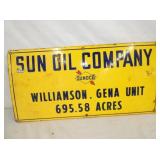 PORC. SUN OIL CO. SIGN SUNOCO