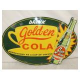 EMB. GOLDEN COLA SUNDROP W/ BOTTLE