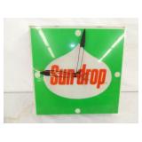 15IN SUNDROP ADV. PLASTIC CLOCK