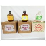 OLD STOCK SUNDROP SYRUP JUGS W/ BOXES