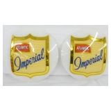 PAIR GLASS ATLANTIC PUMP LENSES