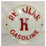 VIEW 3 SIDE 2 MILK GLASS GLOBE