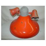 26IN RED ENAMEL POLE STATION LIGHT