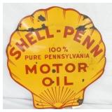 PORC. SHELL PENN OIL SIGN