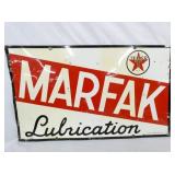 1957 MARFAK LUBRICATION SIGN