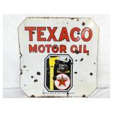 PORC. DS TEXACO MOTOR OIL SIGN