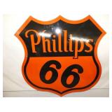 1955 29X30 PORC. PHILLIPS 66 SHIELD
