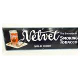 PORC. VELVET TOBACCO SIGN