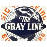 VIEW 4 20IN PORC. GRAY LINE SIGN