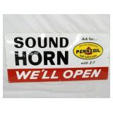 PENNZOIL SOUND HORN SIGN